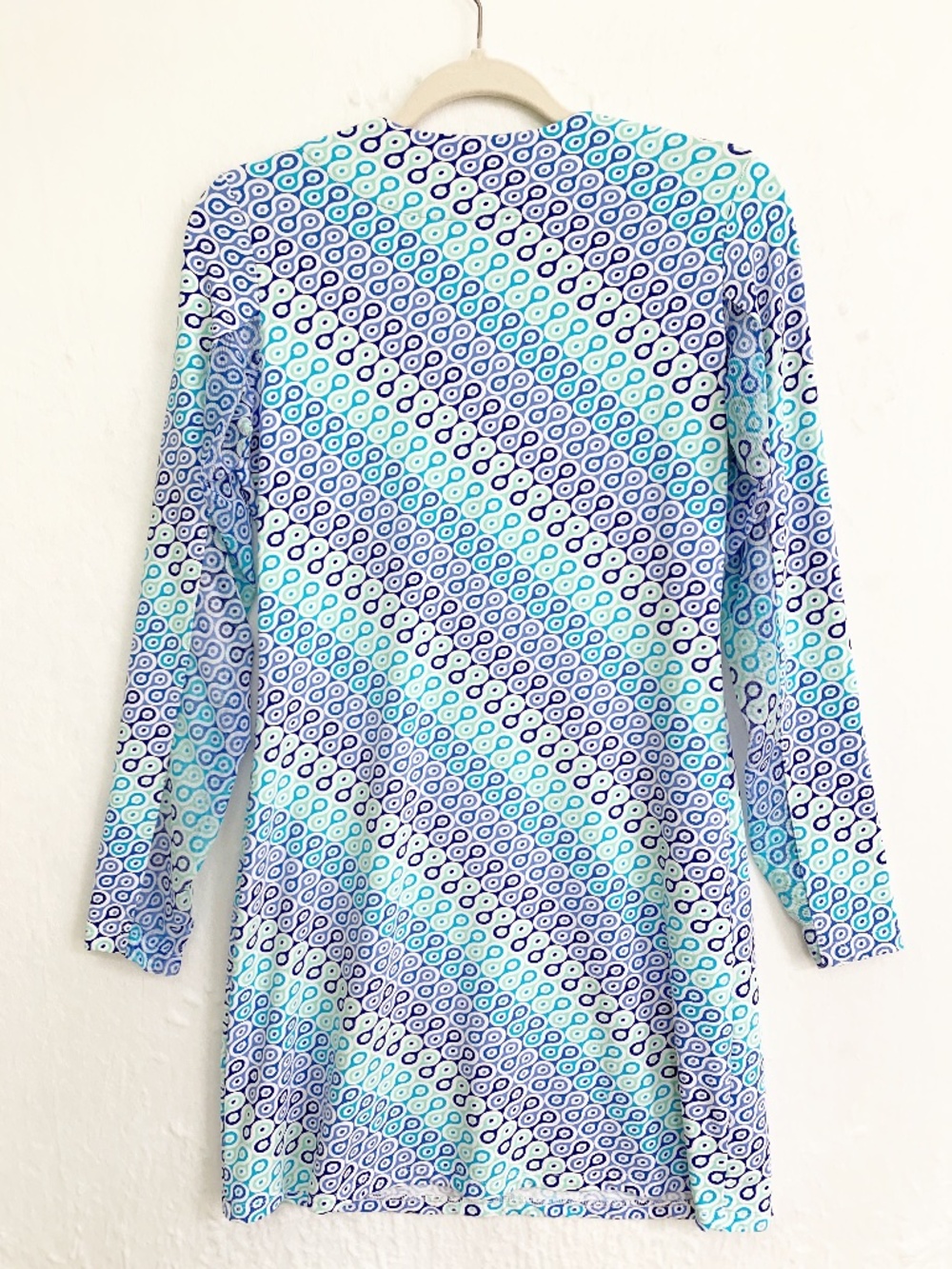 IBKUL Long Sleeve UPF Sun Protection Geometric Print Dress Sz XS - Picture 2 of 10